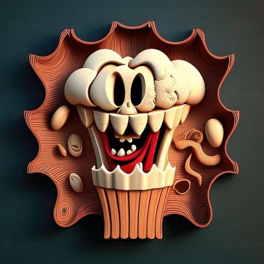 3D model Cuphead The Delicious LaCourse game (STL)